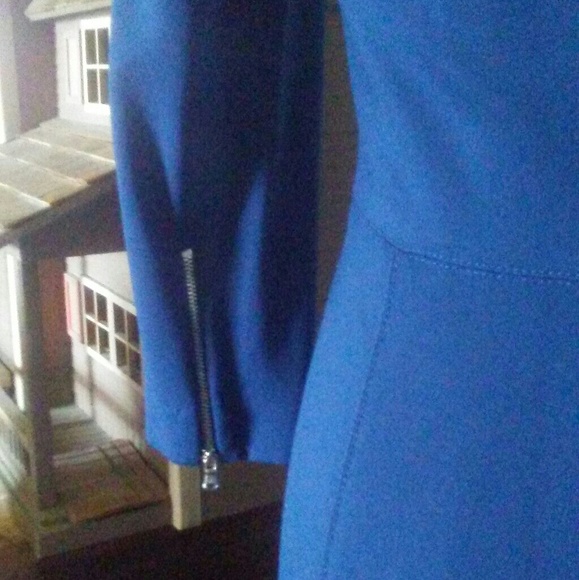 J Crew Cobalt Blue Fitted Long Sleeve Sheath Dress - Picture 8 of 8